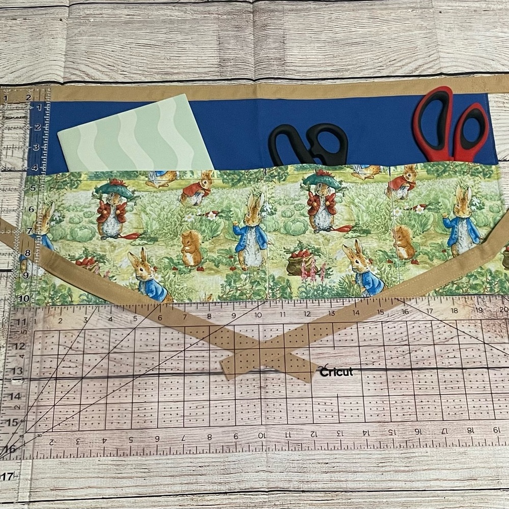 Peter Rabbit Half Apron | Beatrix Potter Inspired Teacher Apron View 2